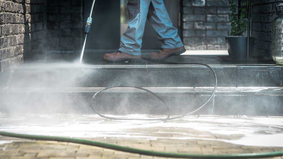 Pressure Washing Background Banner Image