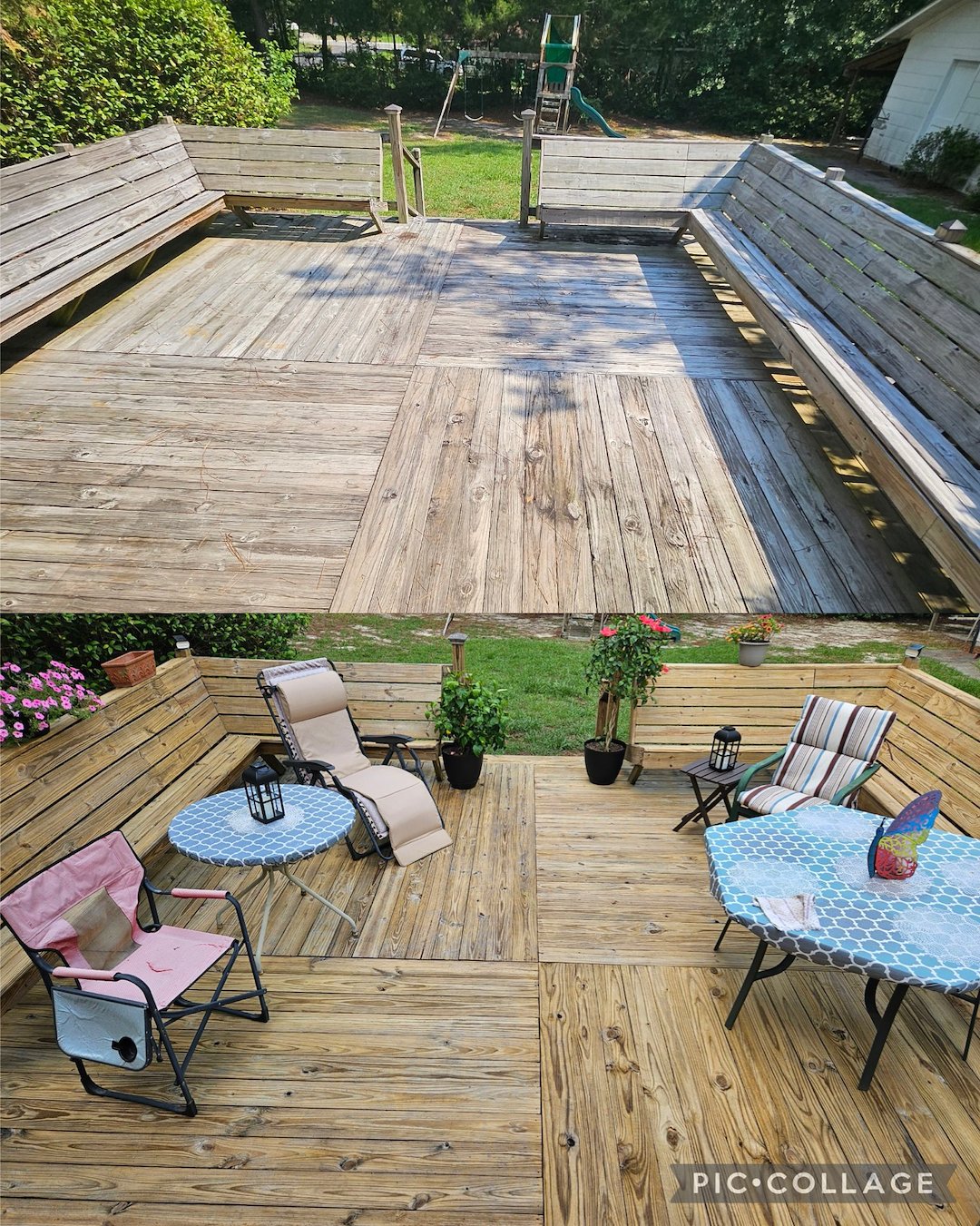 Professional Wood Deck Cleaning performed in Valdosta, GA Thumbnail